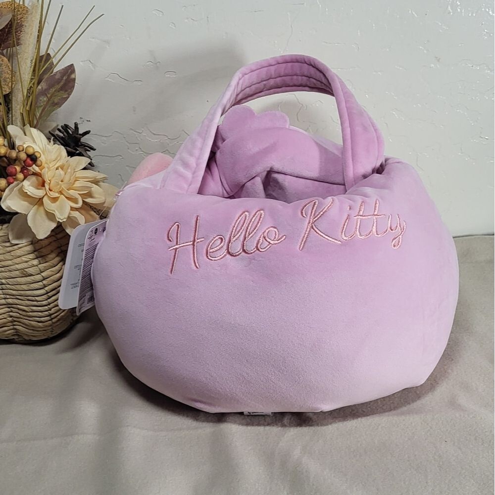 Sanrio Hello Kitty & Friends NWT Pink Plush Easter/Halloween Basket Pail- 15in - Picture 11 of 12